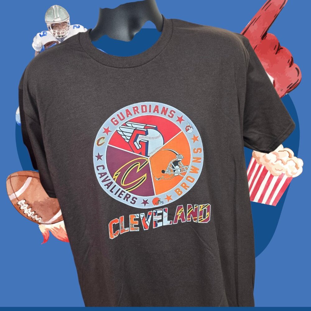 Cleveland Sports T-shirt - Browns, Cavaliers and Guardian